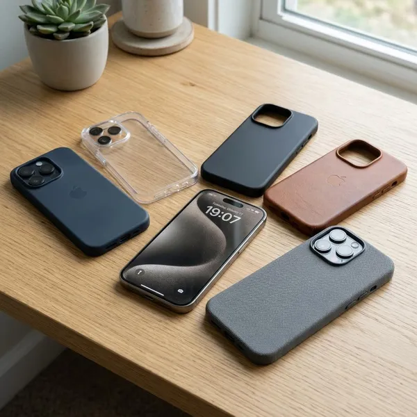 Materialvergleich für iPhone 15 Pro Hüllen
