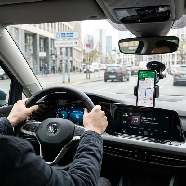 Wo die Handyhalterung im Auto sitzen darf